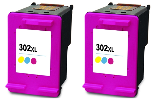 302XL kompatible Tintenpatronen HP color Doppelpack F6U67AE